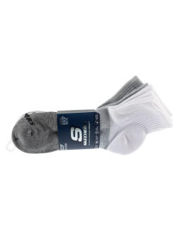 Skechers 3pk mens qtr colorbloc socks s118998-gry szare 43-46