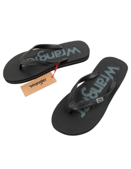 Wrangler buty klapki męskie laczki cole flipflop czarne japonki