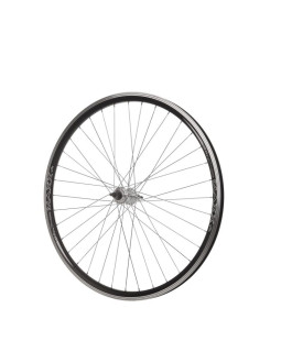 Koło 28'' tył woln. stożek o-czarna/p-srebrna