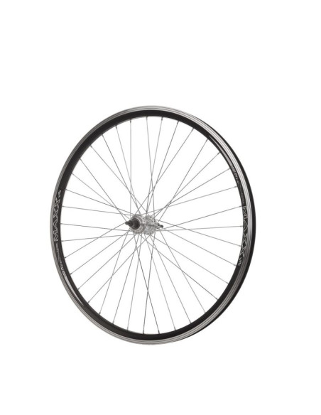 Koło 28'' tył woln. stożek o-czarna/p-srebrna
