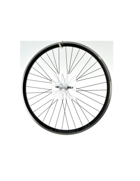 Koło 26'' tył woln. stożek o-czarna/p-srebrna