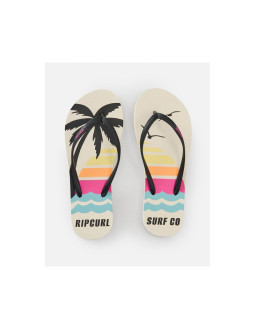 Japonki damskie rip curl mixed bloom open toe brązowe