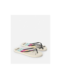 Japonki damskie rip curl mixed bloom open toe brązowe 2