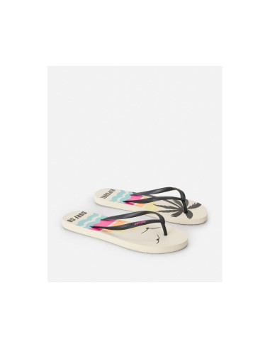 Japonki damskie rip curl mixed bloom open toe brązowe