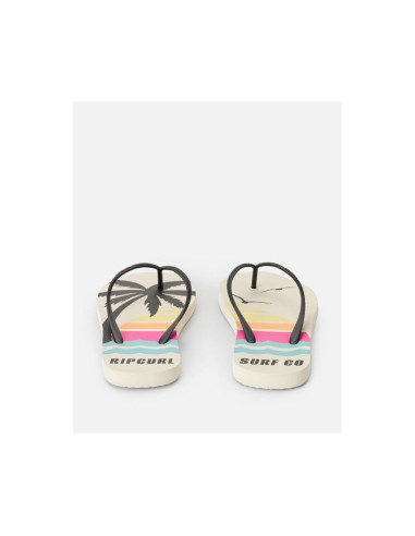 Japonki damskie rip curl mixed bloom open toe brązowe