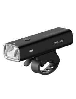 Lampka rowerowa rockbros rhl400 przednia 400 lm usb-c - czarna