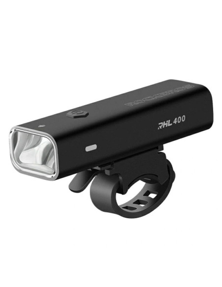 Lampka rowerowa rockbros rhl400 przednia 400 lm usb-c - czarna