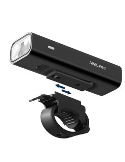 Lampka rowerowa rockbros rhl400 przednia 400 lm usb-c - czarna 2