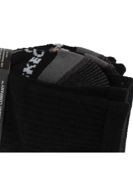 Skechers 3pk mens 1/2 terry work socks s106859-blk czarne 41-46