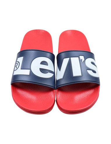 Klapki damskie levi's june l granatowo-czerwone vpol0239s-0290