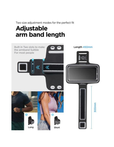 Armband spigen a703 sportowy 6.9'' - czarny