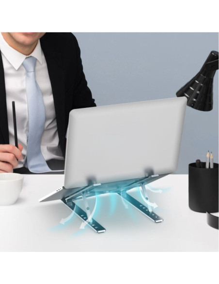 Unitek podstawka pod laptop składana, aluminium