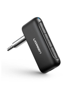 Ugreen odbiornik dźwięku adapter audio bluetooth 5.0 - 3,5 mm mini jack do samochodu (czarny)