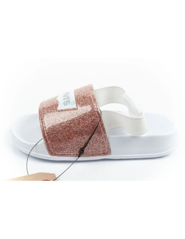 Levi's buty klapki dziecięce pool s mini dziewczęce sandałki brokatowe