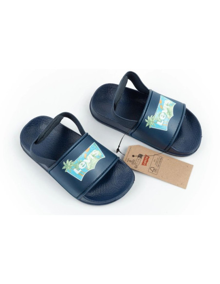 Levi's buty klapki dziecięce pool s mini chłopięce granatowe sandałki