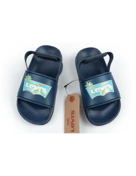Levi's buty klapki dziecięce pool s mini chłopięce granatowe sandałki
