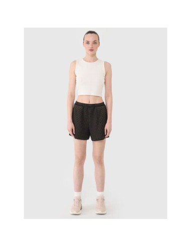 Spodenki casual z dzianiny waflowej damskie 4f 4frss25tshof699-20s