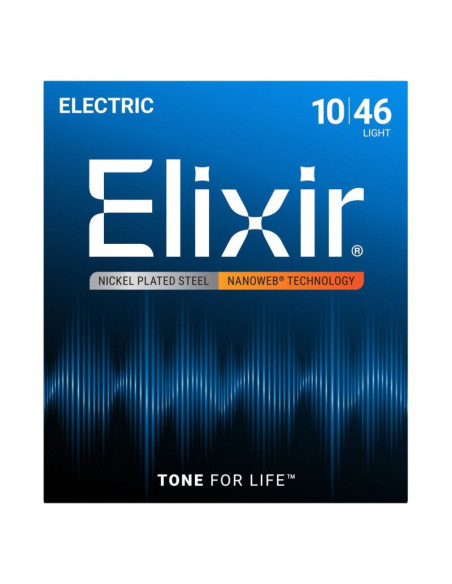 Elixir 12052 light (10-46) nw - struny do gitary elektrycznej