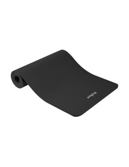 Rebel active mata gimnastyczna do ćwiczeń joga, pilates, fitness, 183x61cm, grubość 6mm, materiał tpe, czarna rba-3151-bk