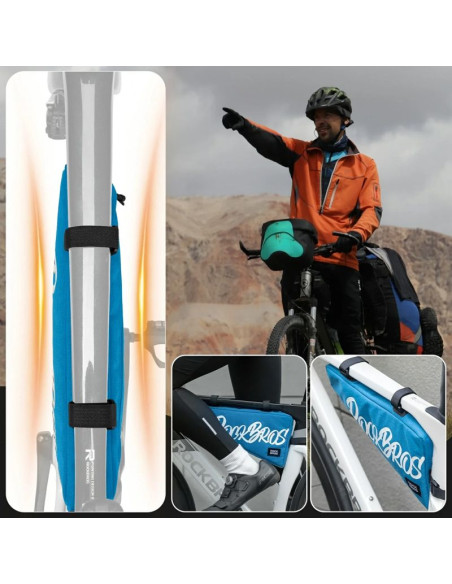 Torba trójkątna rockbros g008 flash journey – xl, niebieska
