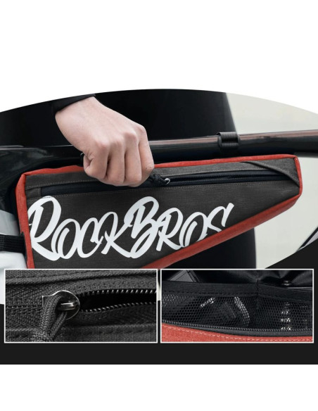 Torba trójkątna rockbros g008 flash journey – xl, czerwona