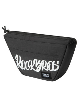 Torba na kierownicę rockbros g011 flash journey – trapezoidalna, czarna