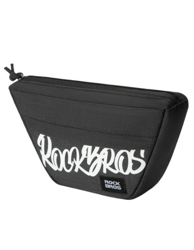 Torba na kierownicę rockbros g011 flash journey – trapezoidalna, czarna