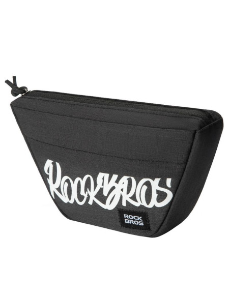 Torba na kierownicę rockbros g011 flash journey – trapezoidalna, czarna