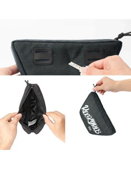 Torba na kierownicę rockbros g011 flash journey – trapezoidalna, czarna