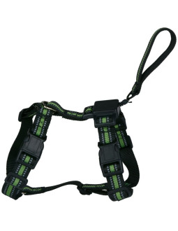Szelki dla psa z tasmą odblaskową 44 -57cm medium ze smyczą 2