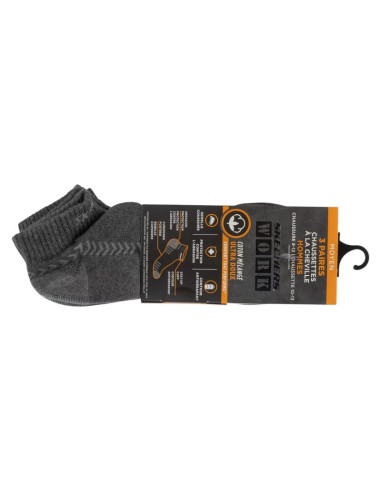 Skechers 3pk terry train work socks s102684-gry szare 41-46