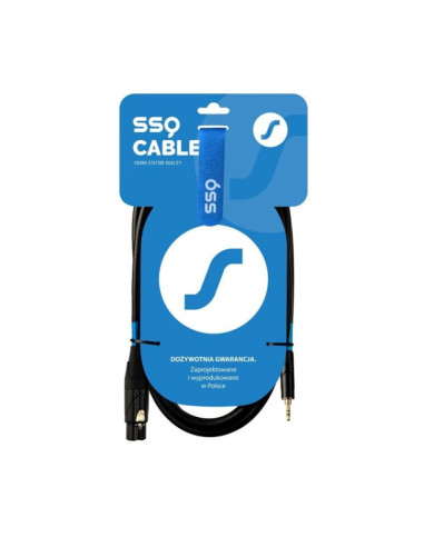 Ssq xlrmi0,5 - xlr żeński / jack stereo 3.5