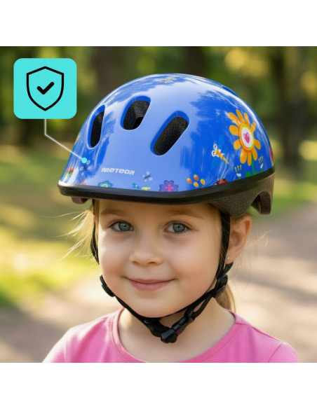 Kask rowerowy dziecięcy meteor ks06 garden