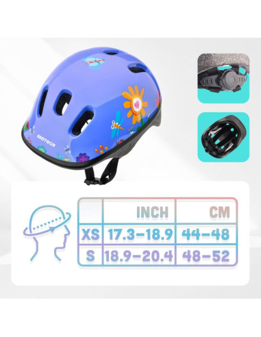 Kask rowerowy dziecięcy meteor ks06 garden