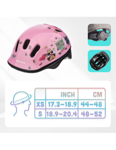 Kask rowerowy dziecięcy meteor ks06 little owl