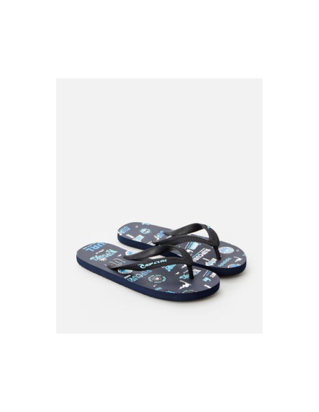 Japonki rip curl surf school boys - granatowy