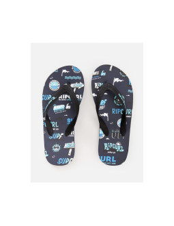 Japonki rip curl surf school boys - granatowy 2