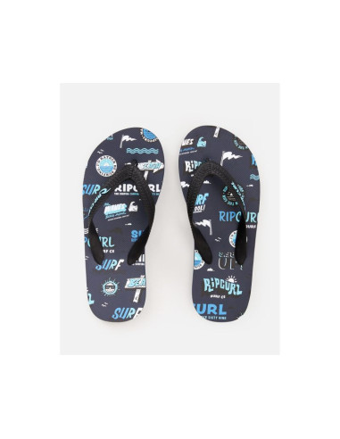 Japonki rip curl surf school boys - granatowy