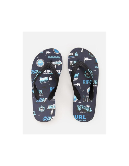 Japonki rip curl surf school boys - granatowy