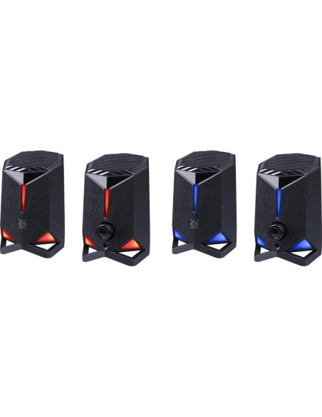 Defender głośniki rocket 2.0 6w led usb czarne 65094