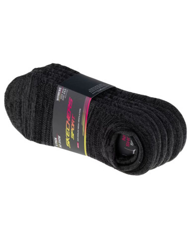 Skechers 6pk womens 1/2 terry socks s113157-gry szare 36-40