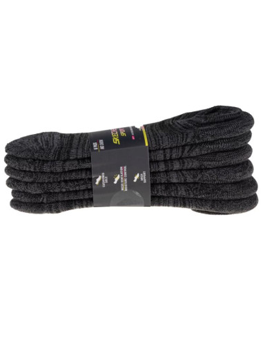 Skechers 6pk womens 1/2 terry socks s113157-gry szare 36-40