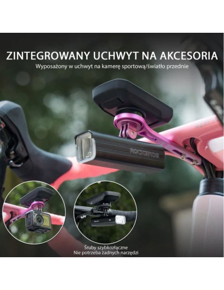 Rockbros uchwyt na licznik rowerowy fk-307 różowy