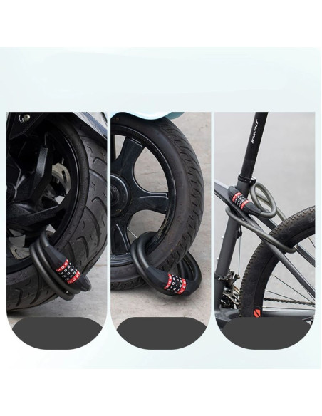 Zapięcie rowerowe rockbros rks507 – szyfr 5-cyfrowy