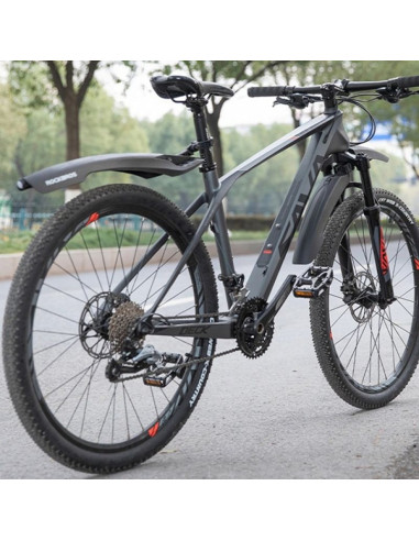 Błotnik rockbros dnb8001bk z czerwoną lampką led - czarny
