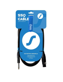 Ssq xzjm1 - kabel jack mono - xlr żeński 1 metrowy 2