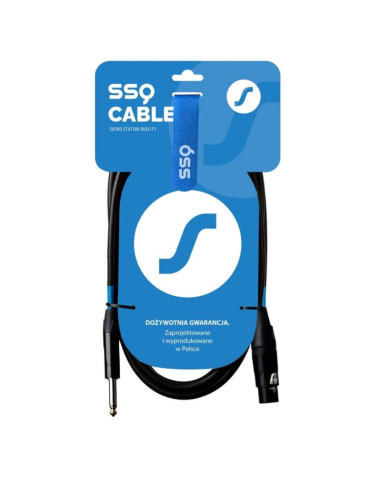 Ssq xzjm1 - kabel jack mono - xlr żeński 1 metrowy