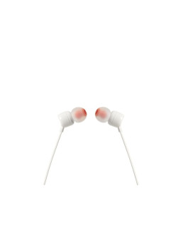 Słuchawki jbl t110 (biały, z mikrofonem)