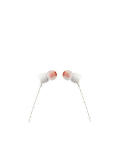 Słuchawki jbl t110 (biały, z mikrofonem)