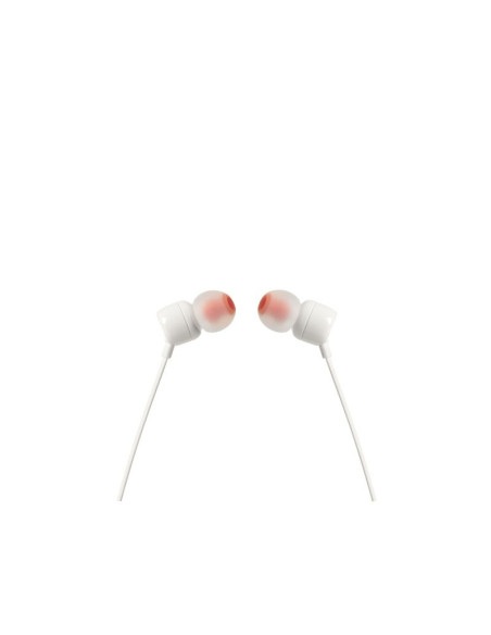 Słuchawki jbl t110 (biały, z mikrofonem)